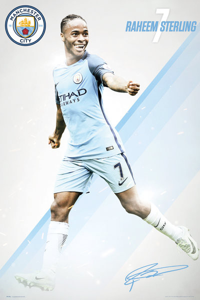 Плакат Manchester City - Sterling 16/17