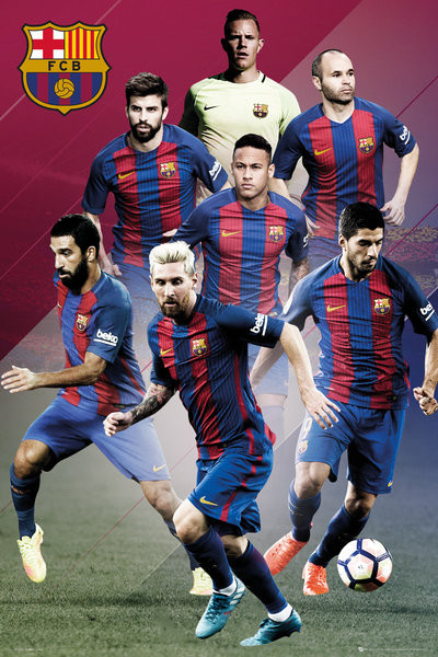 Плакат Barcelona - Players 16/17