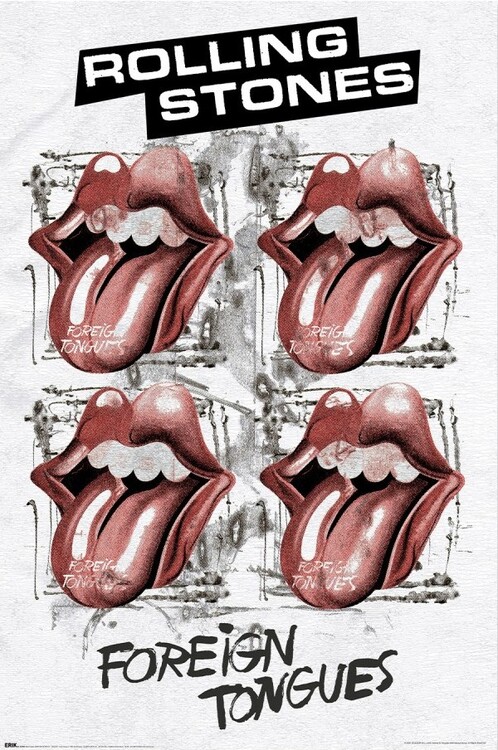 Плакат The Rolling Stones - Foreign Tognues
