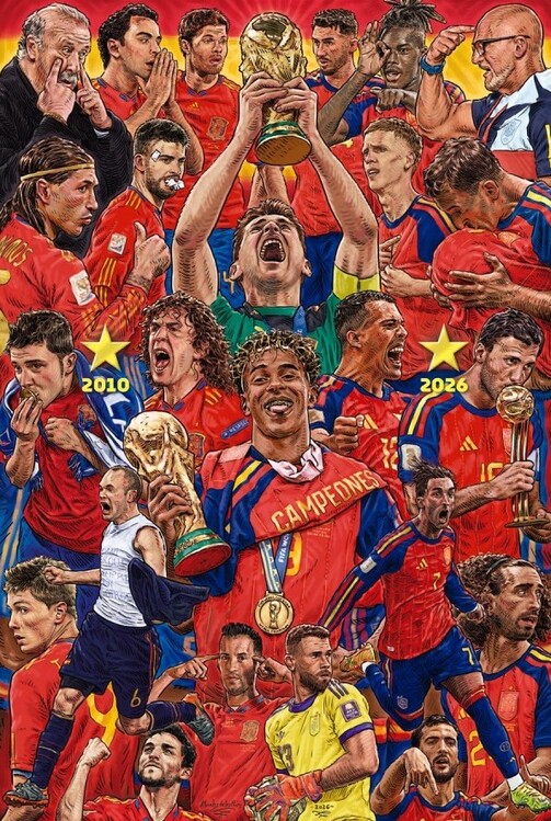 Плакат Pablo Morales de los Rio - Spanish Footballers