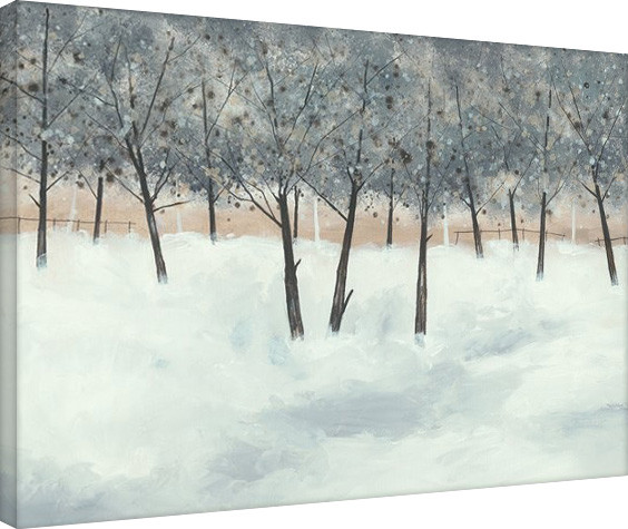 Принти на полотні Stuart Roy - Silver Trees on White