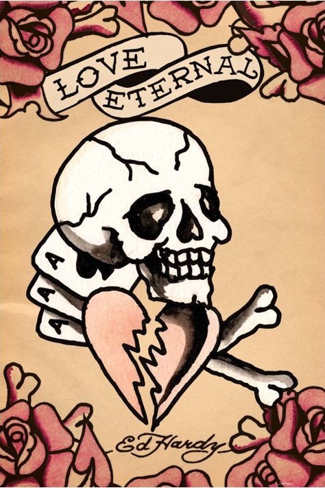 Плакат Ed Hardy - love eternal