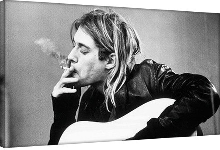 Принти на полотні Kurt Cobain - smoking