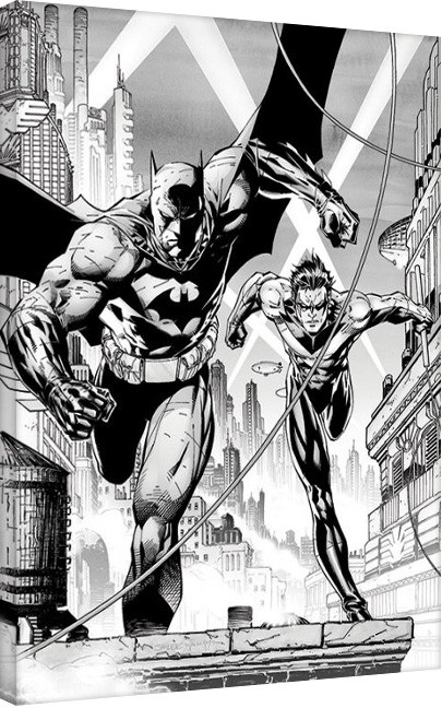 Canvas Print DC Comics - Batman & Nightwing