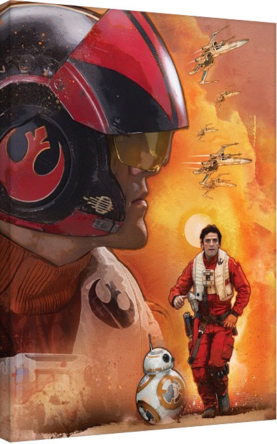 Принти на полотні Star Wars Episod VII: The Force Awakens - Poe Dameron Art