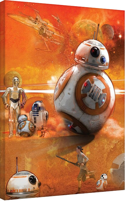 Принти на полотні Star Wars Episod VII: The Force Awakens - BB-8 Art