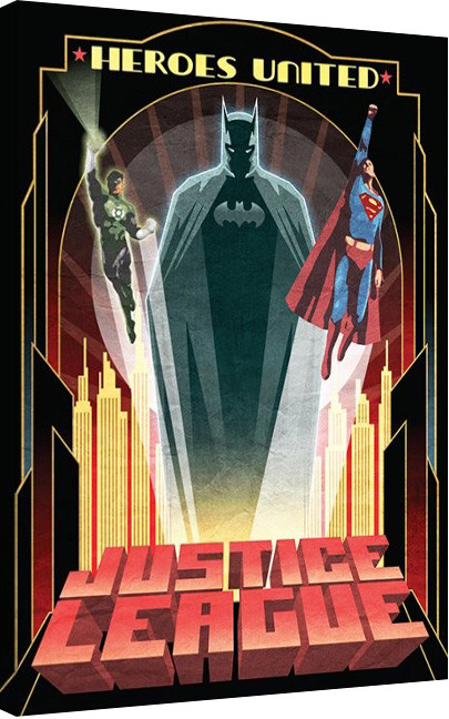 Принти на полотні DC Comics - Heroes United