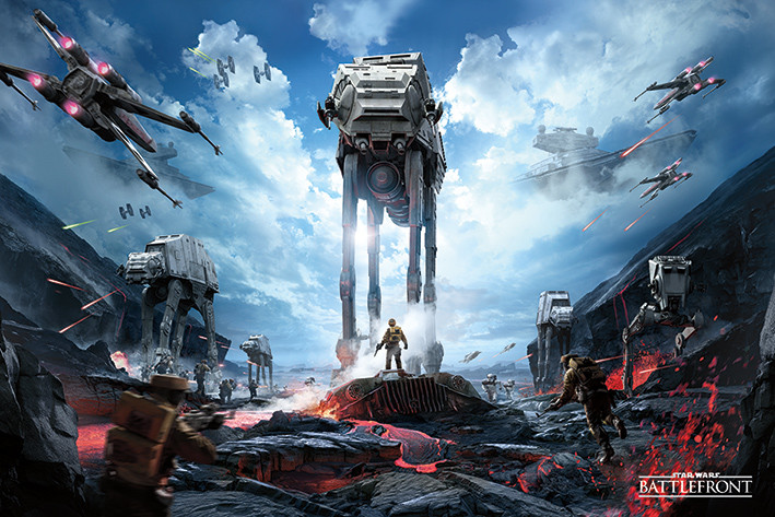 Плакат Star Wars Battlefront - War Zone