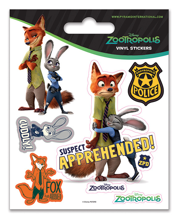 Naljepnice Zootropolis - Suspect Apprehended