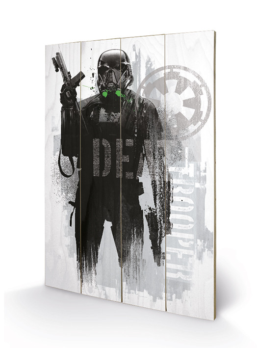 Ξύλινη τέχνη Rogue One: Star Wars Story - Death Trooper Grunge