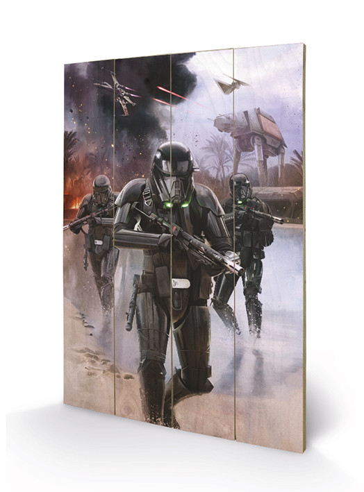 Ξύλινη τέχνη Rogue One: Star Wars Story - Death Trooper Beach