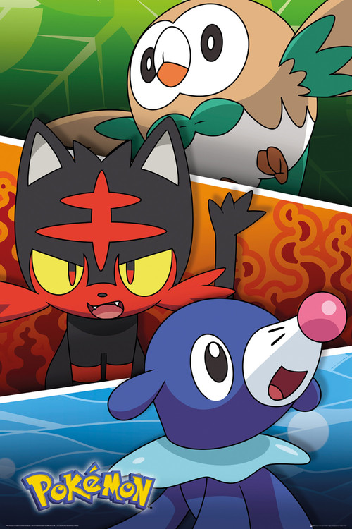 Плакат Pokemon - Alola Partners