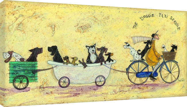 Принти на полотні Sam Toft - The doggie taxi service