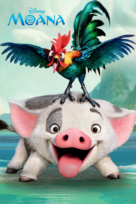 Poster Moana - Pua & Heihei