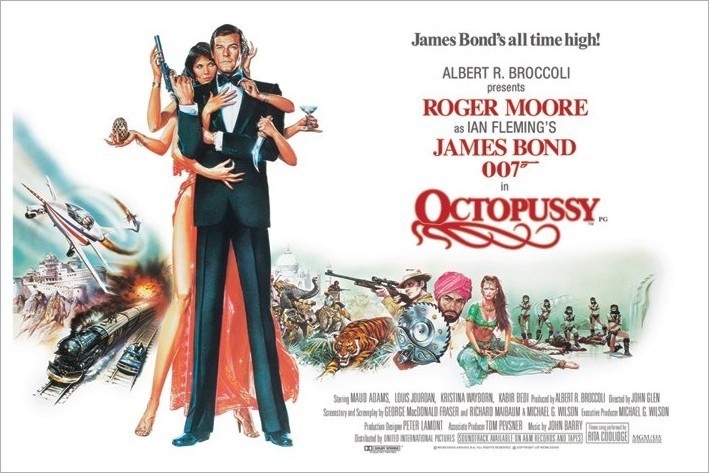 Poster JAMES BOND 007 - octopussy | Wall Art | 3+1 FREE | Europosters