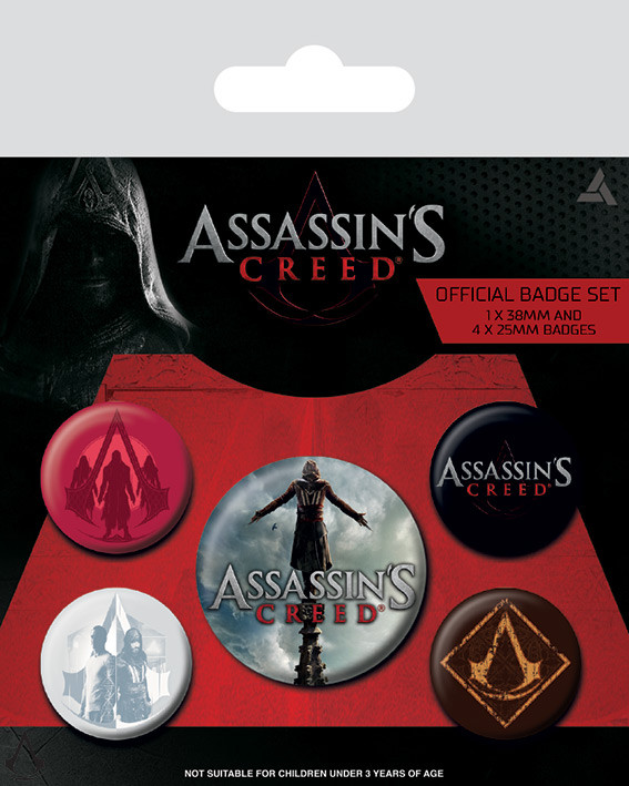 Σετ κονκάρδες Assassin's Creed Movie