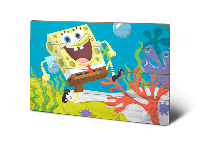 Ξύλινη τέχνη SpongeBob - Sea Stroll