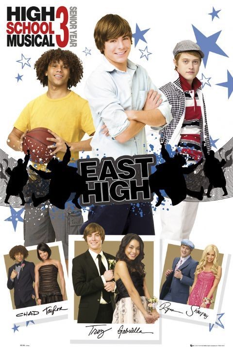 Плакат HIGH SCHOOL MUSICAL 3 - boys