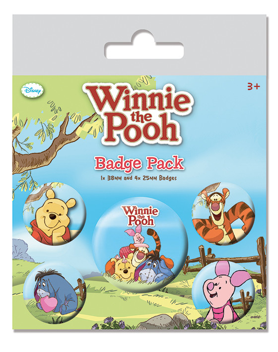 Badge set Winnie the Pooh - Characters