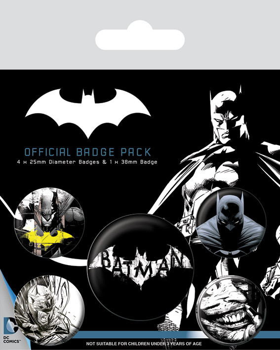 Σετ κονκάρδες Batman - Dark