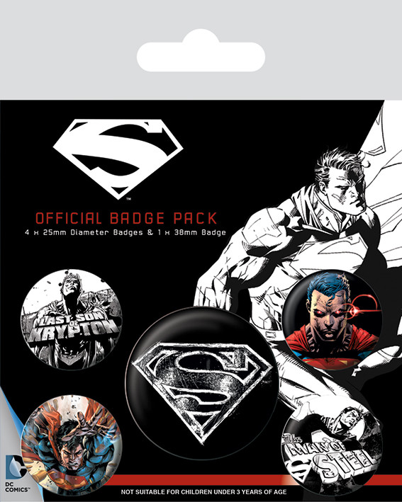Komplet značk Superman - Dark