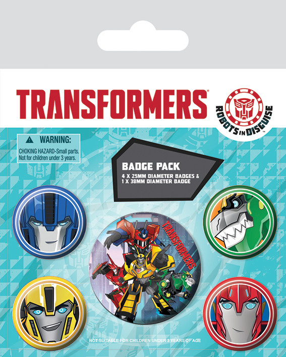 Badge set Transformers Robots In Disguise - Robots