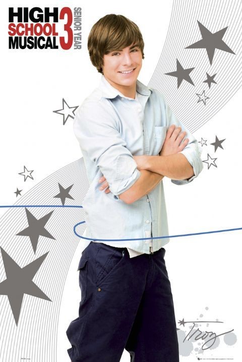 Плакат HIGH SCHOOL MUSICAL 3 - troy casual