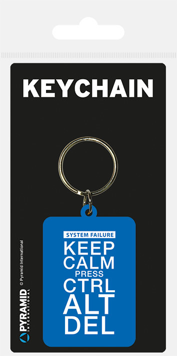 Keychain Keep Calm Press Ctrl ALt De