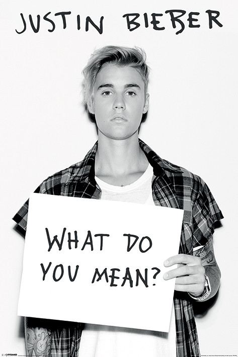 Poster Justin Bieber - What Do You Mean ?
