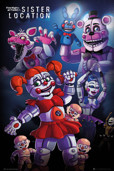 Плакат Five Nights At Freddys's - Sister Location Group