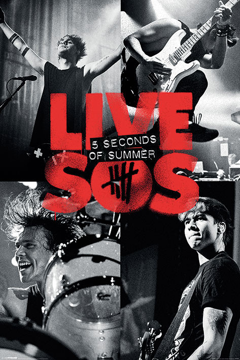 Плакат 5 Seconds of Summer - Live