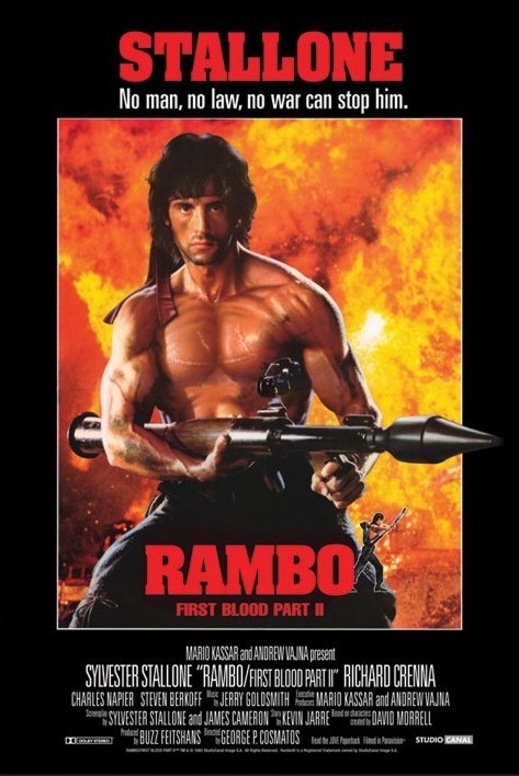 Плакат RAMBO - first blood part 2