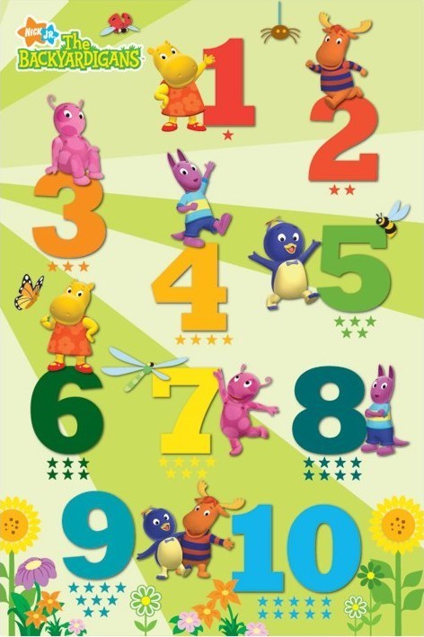 Плакат THE BACKYARDIGANS - counting