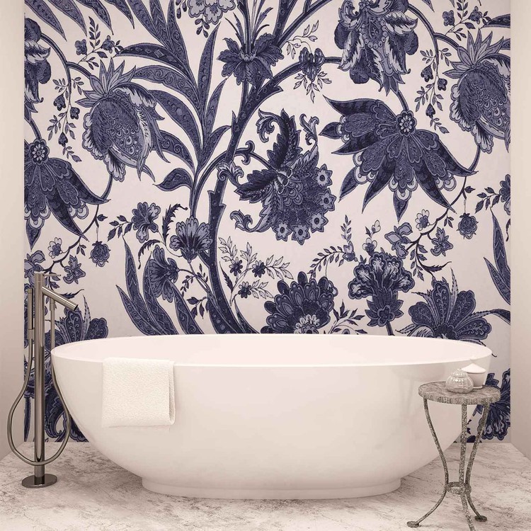 Flowers Plants Pattern Vintage Wallpaper Mural