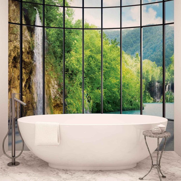 View Tropical Landscape Wallpaper Mural