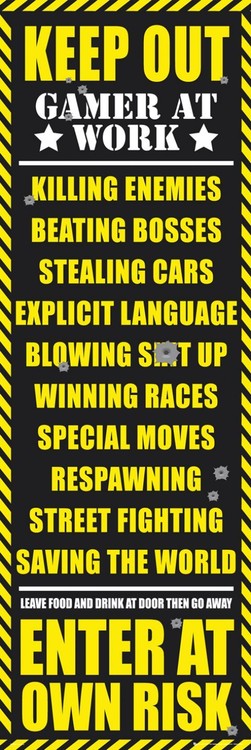Плакат Gaming - keep out