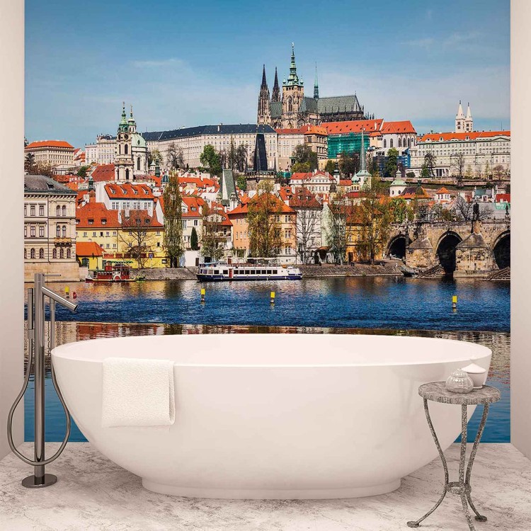 Фотошпалери Pražský hrad a Vltava