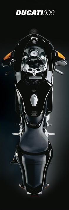 Плакат Ducati - black 999r