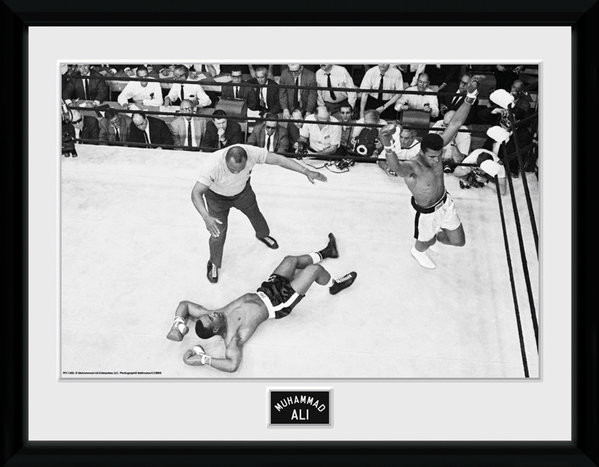Uokvirjen plakat Muhammad Ali - Knock Out