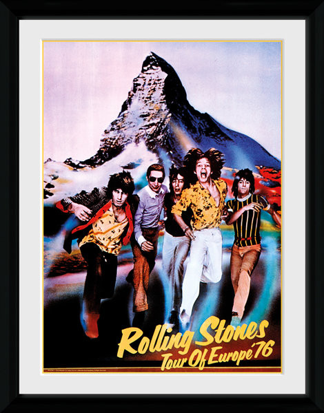 The Rolling Stones - On Tour 76 Framed poster | Buy at Europosters