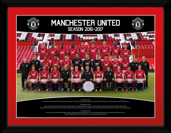 Κορνιζαρισμένη αφίσα Manchester United - Team Photo 16/17