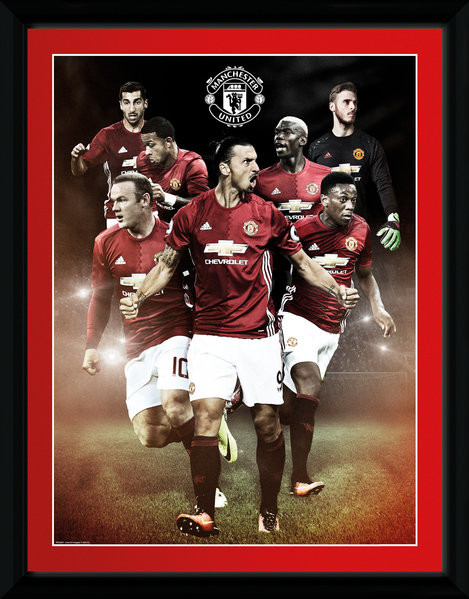 Κορνιζαρισμένη αφίσα Manchester United - Players 16/17