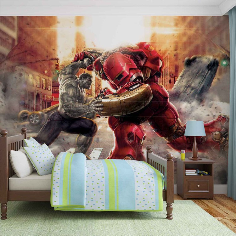 Marvel Avengers Fighting Allies Wallpaper Mural