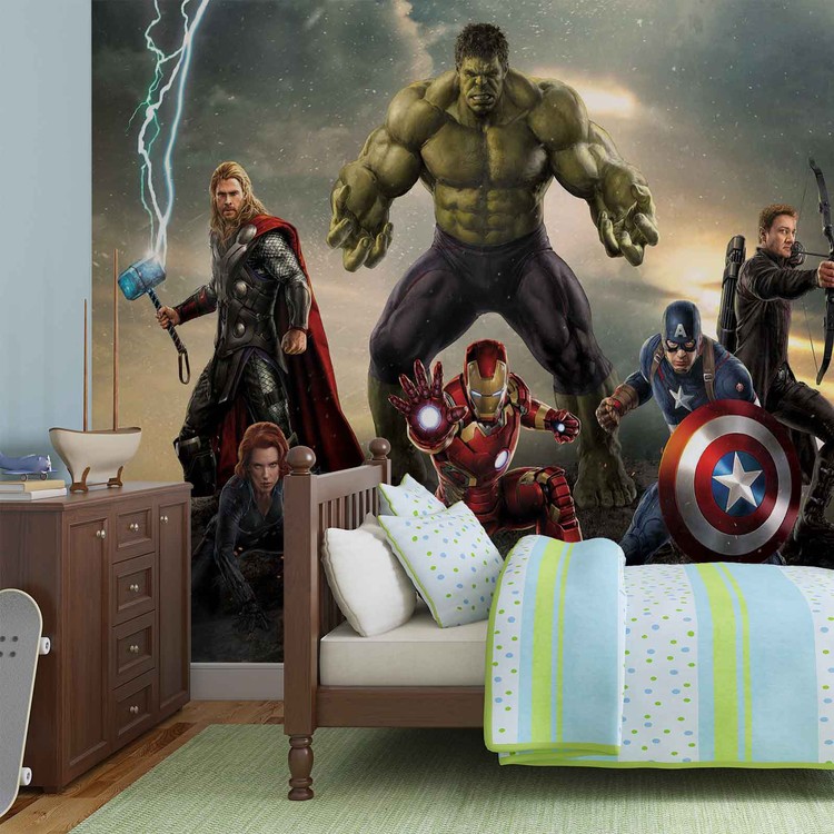 Marvel Avengers Battle Wallpaper Mural