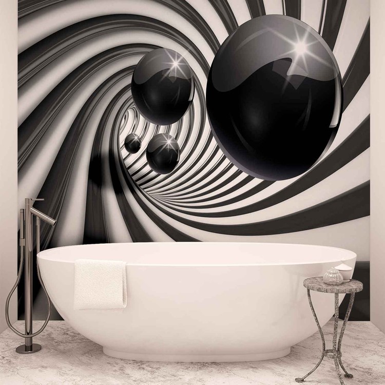 Ταπετσαρία Abstract Swirl Modern Spheres