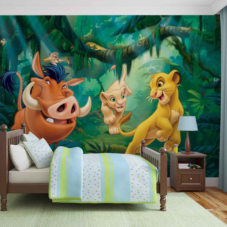Disney Lion King Pumba Simba Wallpaper Mural