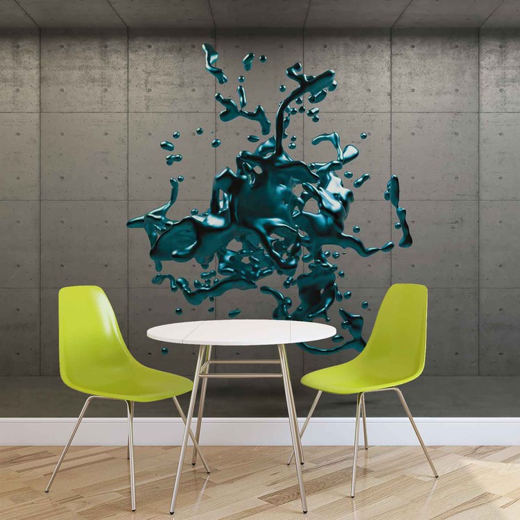 Wall Mural Abstract Concrete Paint Design