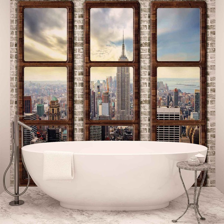 Фототапет Vue de la fenêtre horizon de New York City