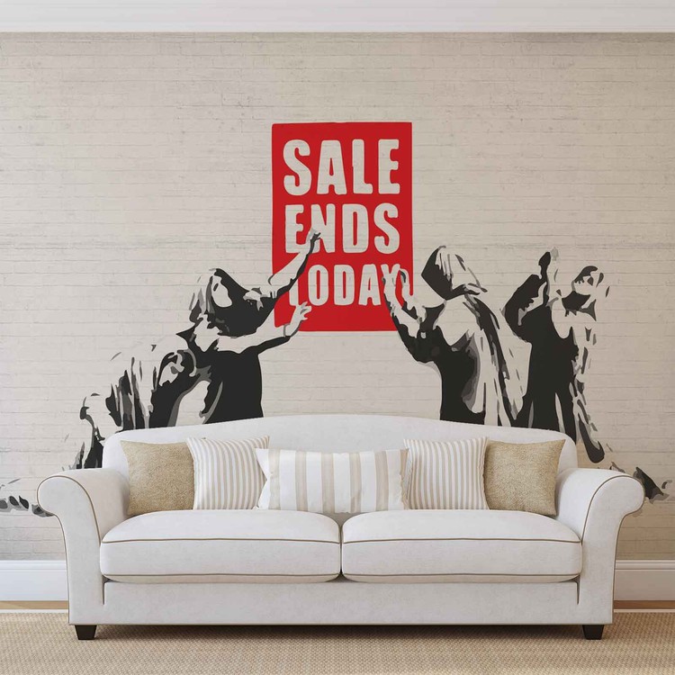 Banksy Graffiti Wallpaper Mural