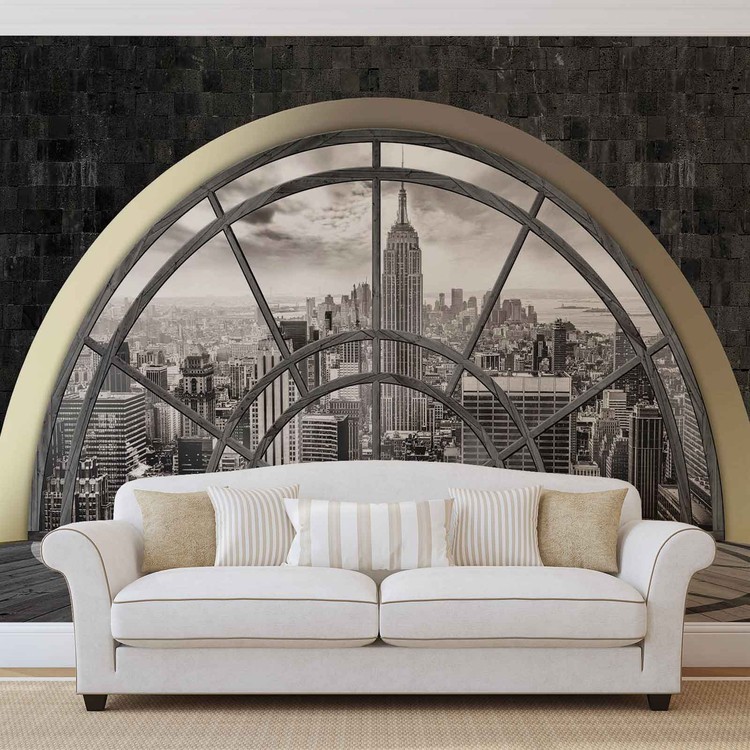 Ταπετσαρία New York City Skyline Window